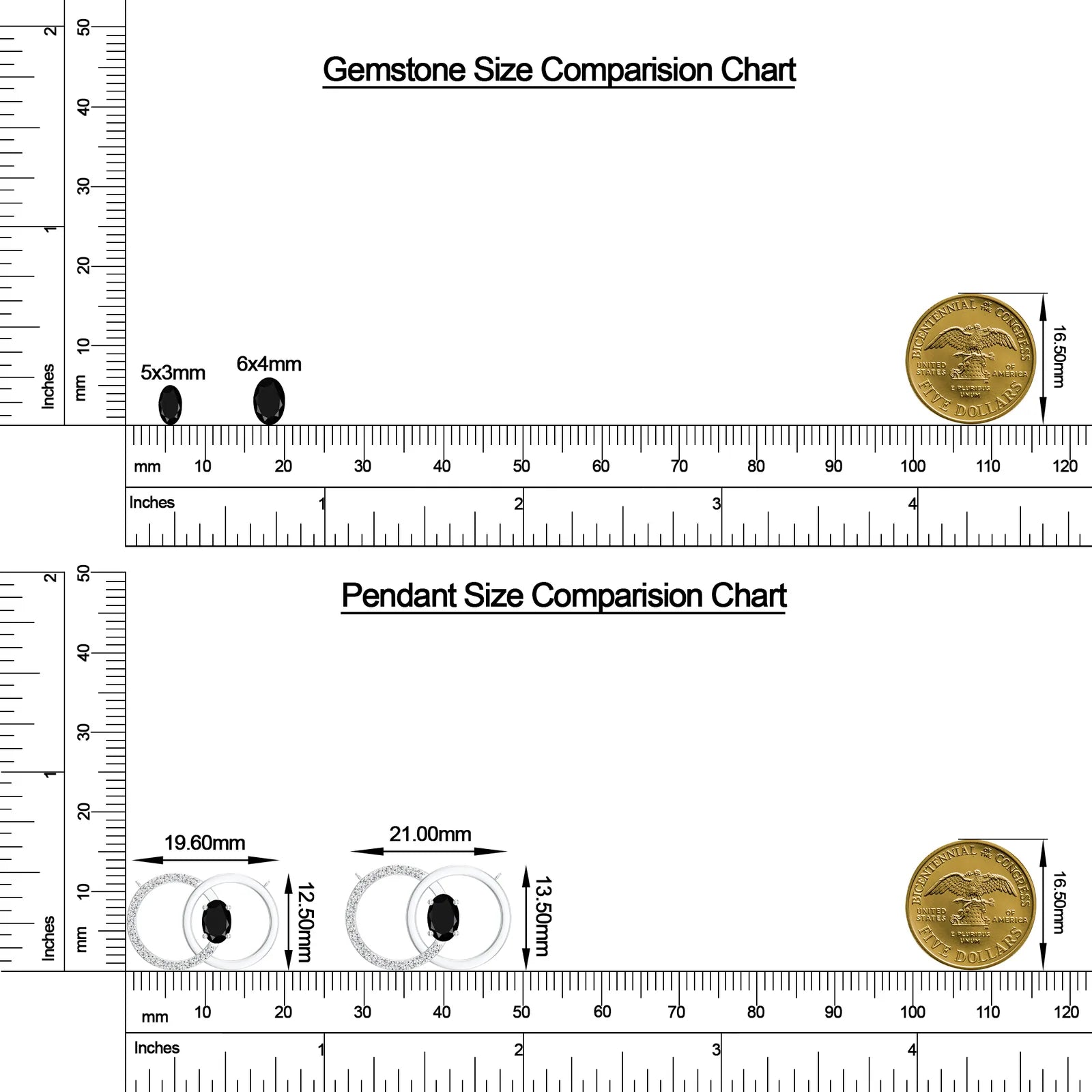 18K White Gold Vermeil