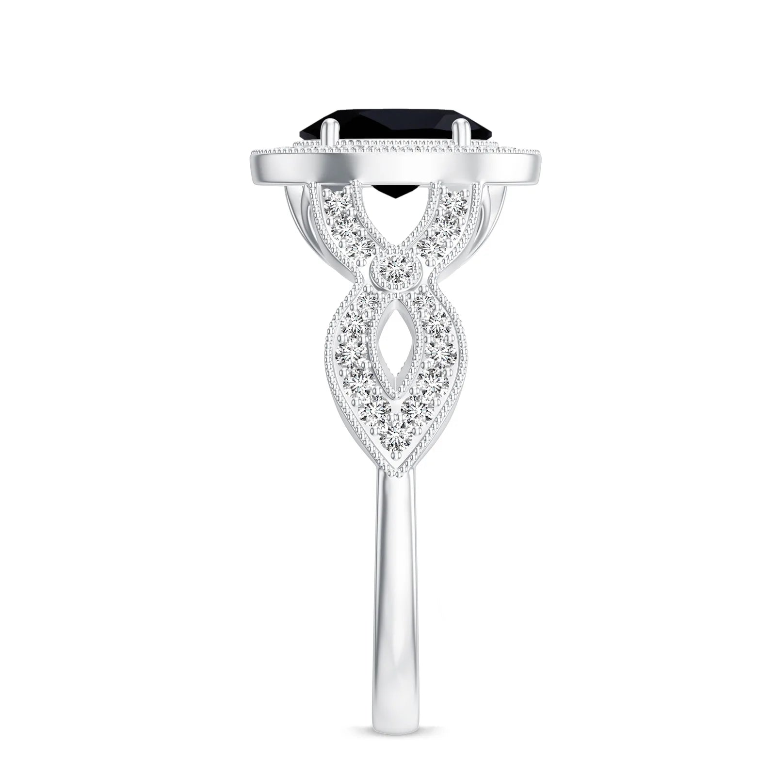18K White Gold Vermeil