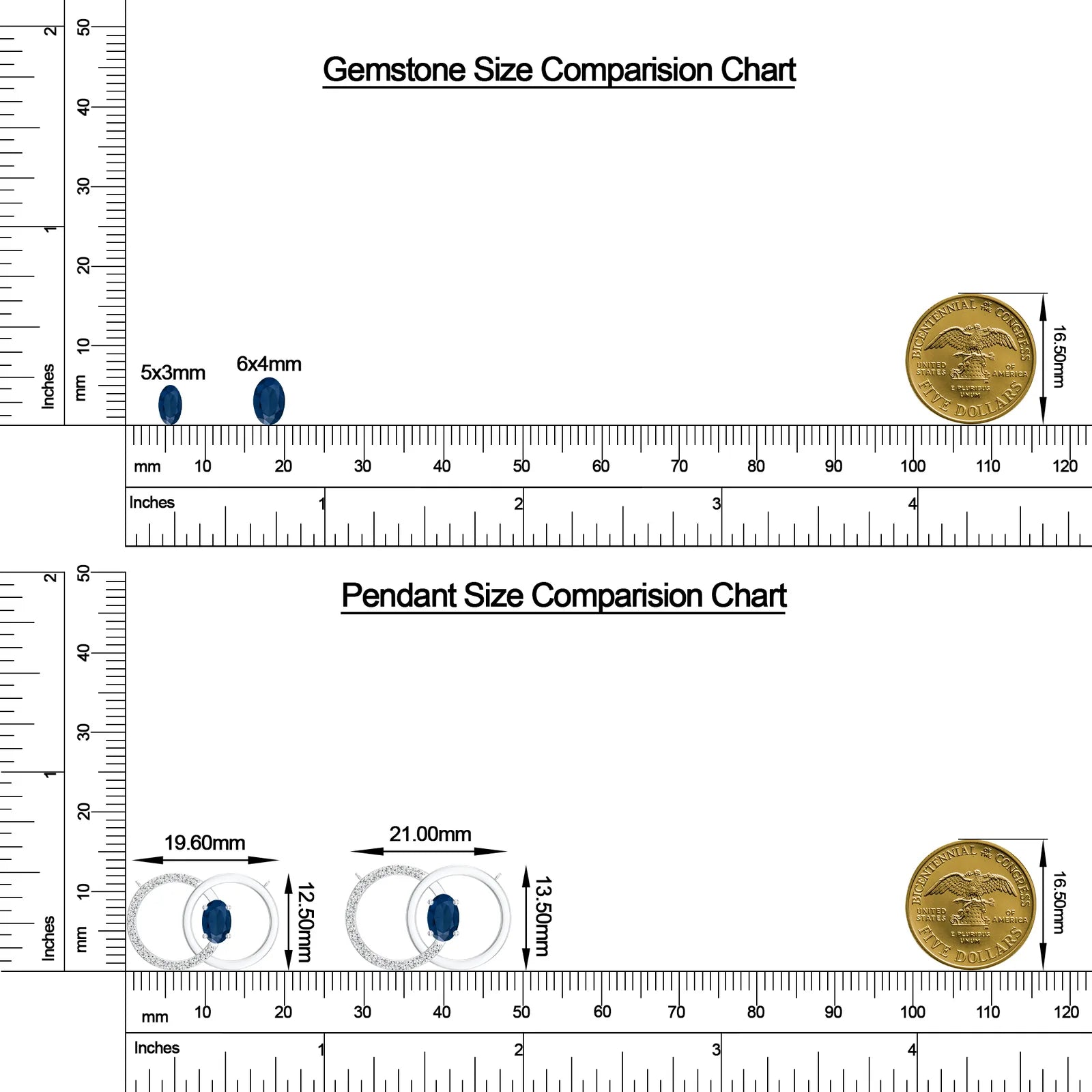 18K White Gold Vermeil