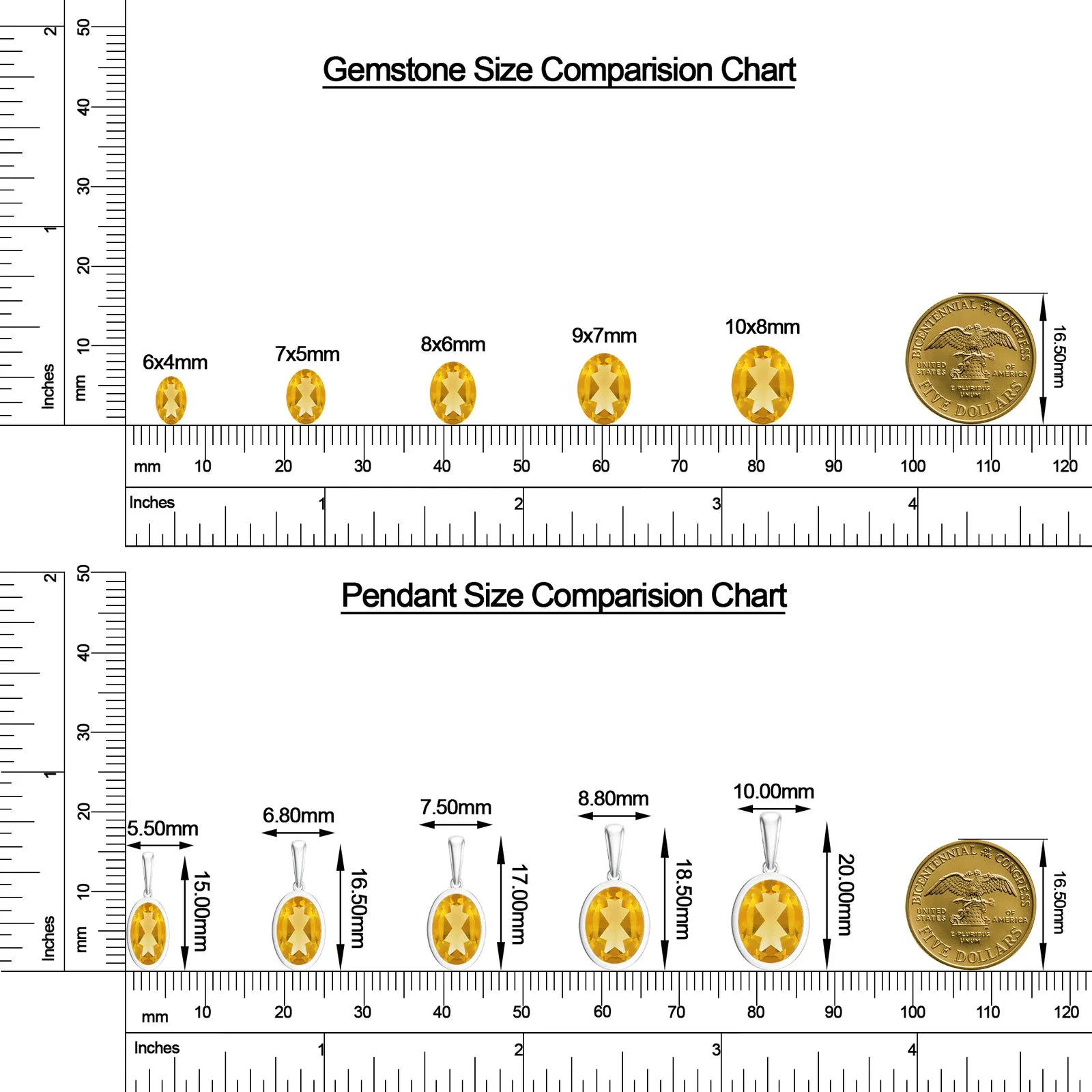 18K White Gold Vermeil