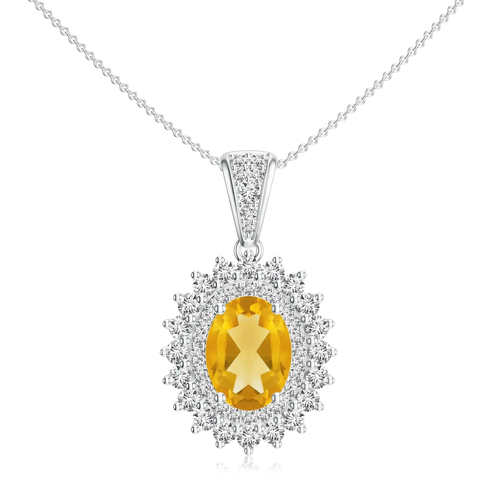 18K White Gold Vermeil