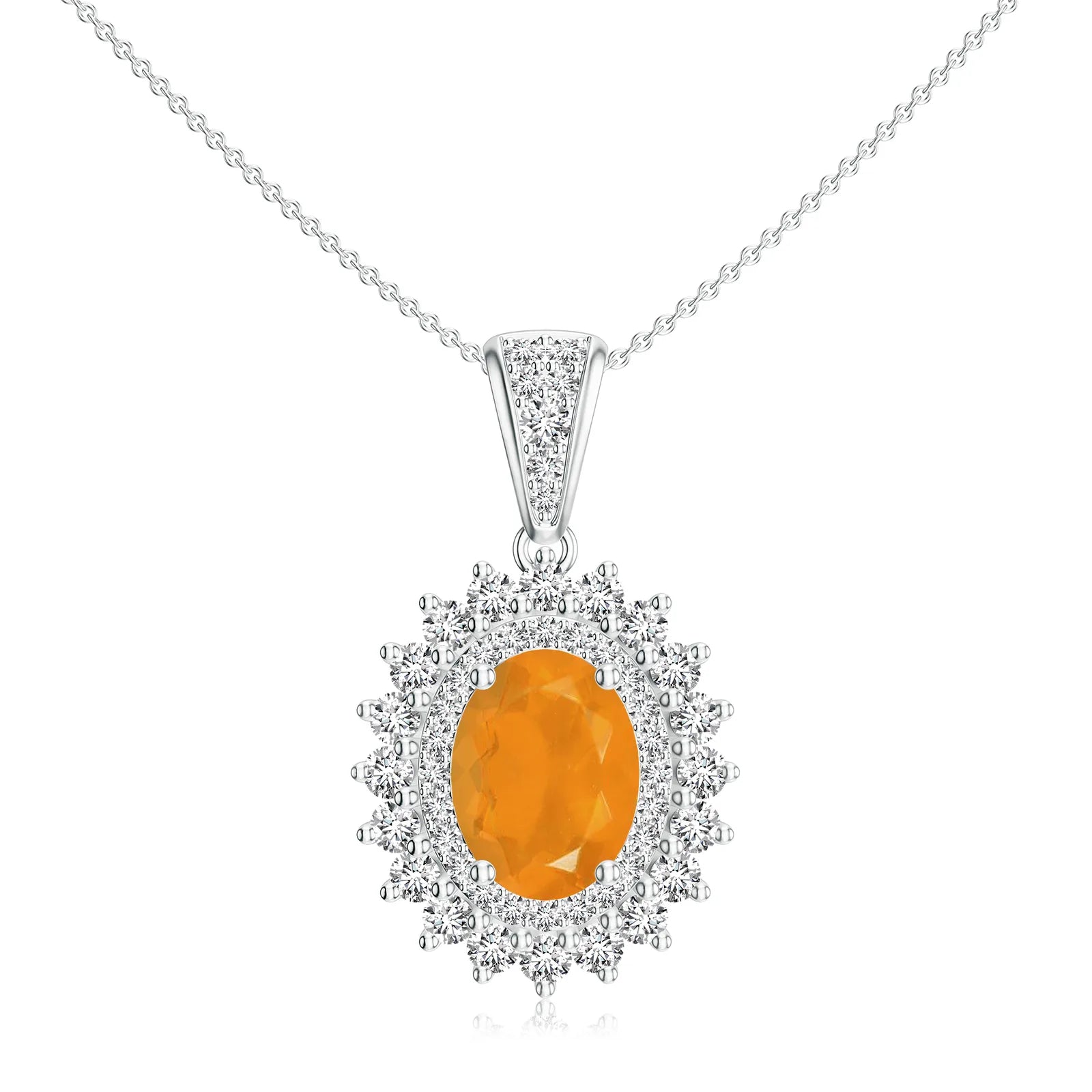 18K White Gold Vermeil