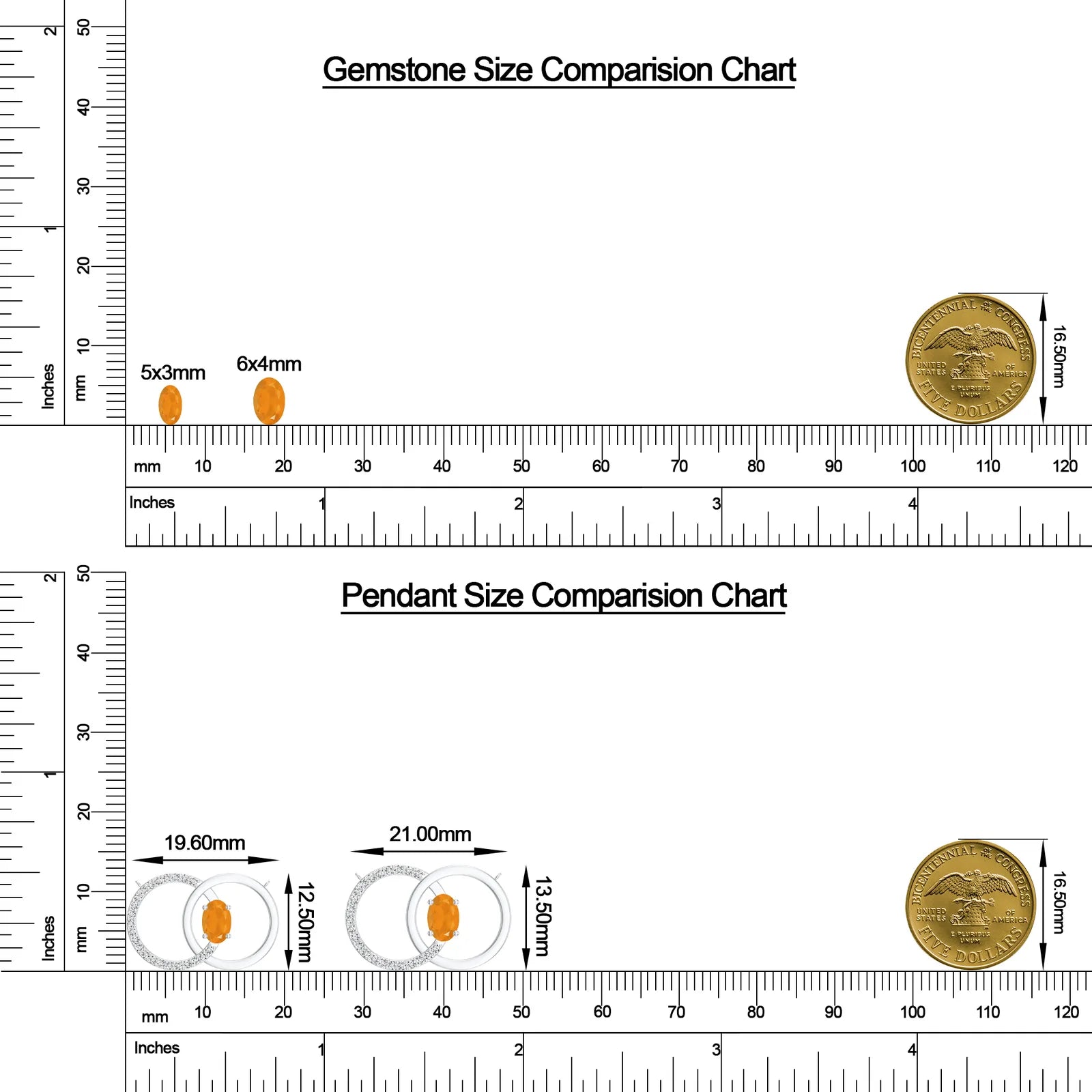 18K White Gold Vermeil