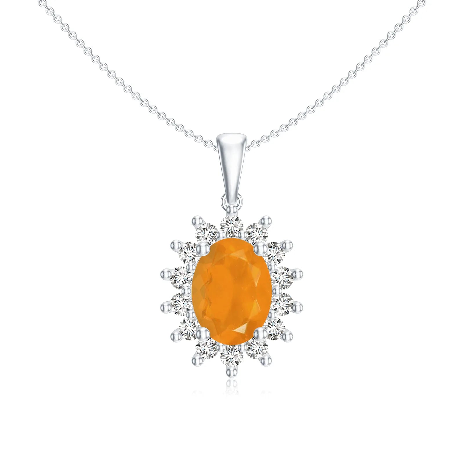 18K White Gold Vermeil