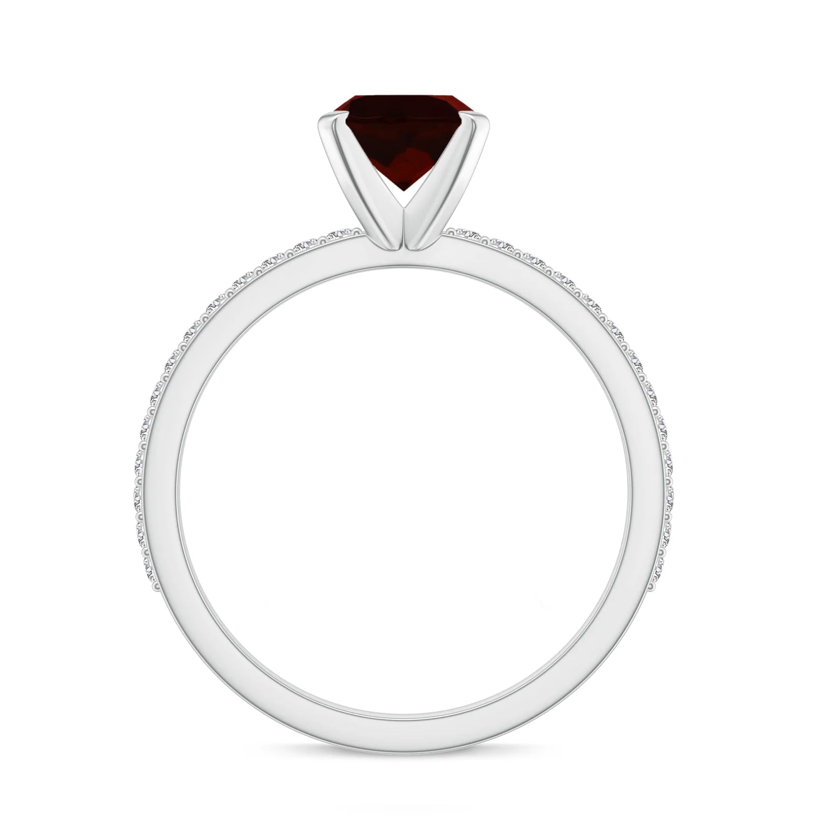 18K White Gold Vermeil