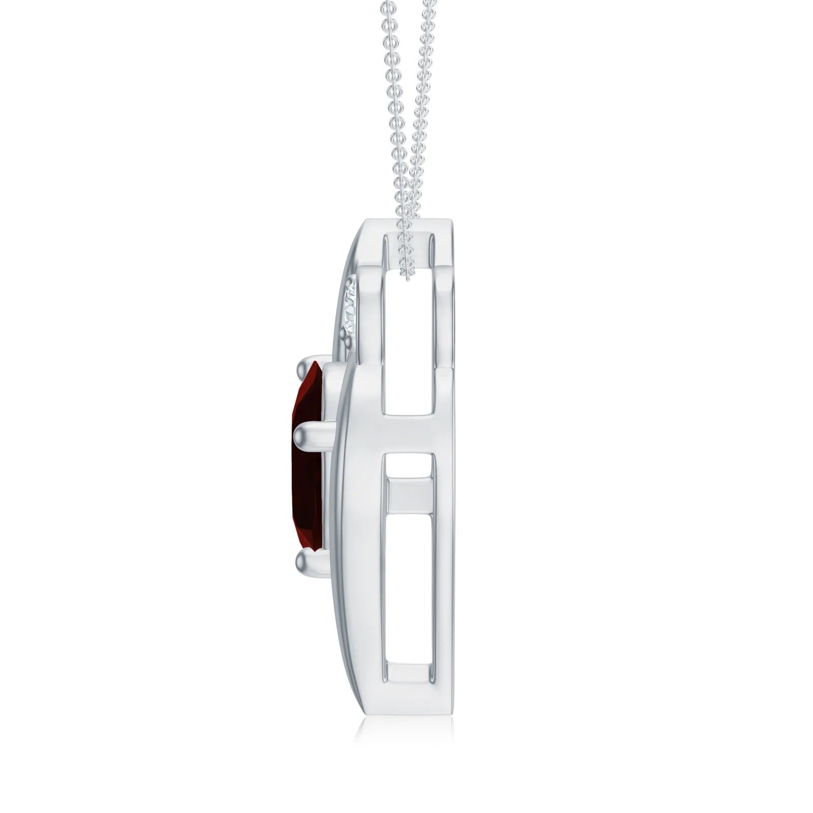 18K White Gold Vermeil
