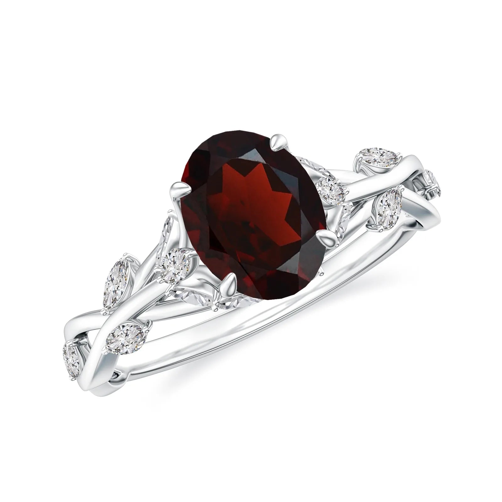 18K White Gold Vermeil