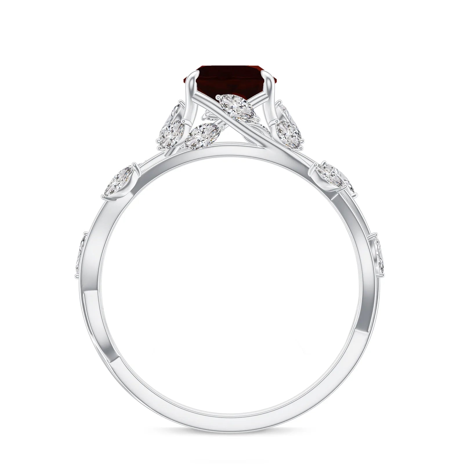18K White Gold Vermeil