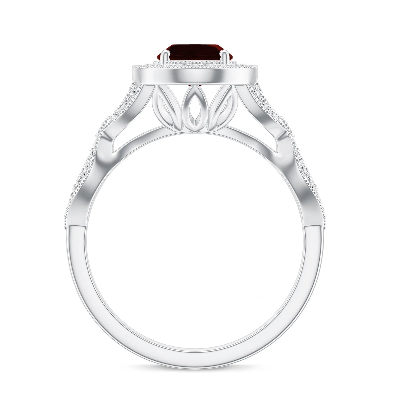 18K White Gold Vermeil