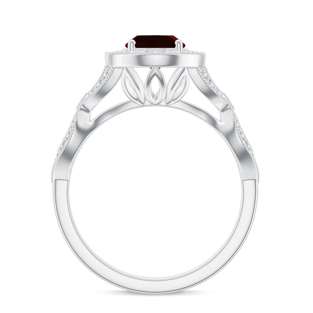 18K White Gold Vermeil