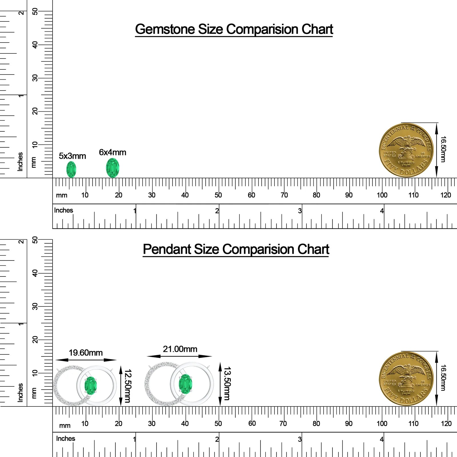 18K White Gold Vermeil