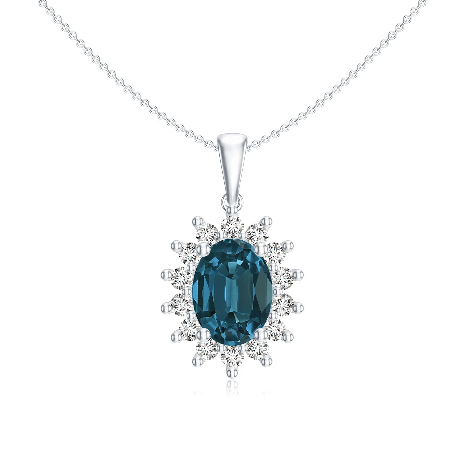 18K White Gold Vermeil