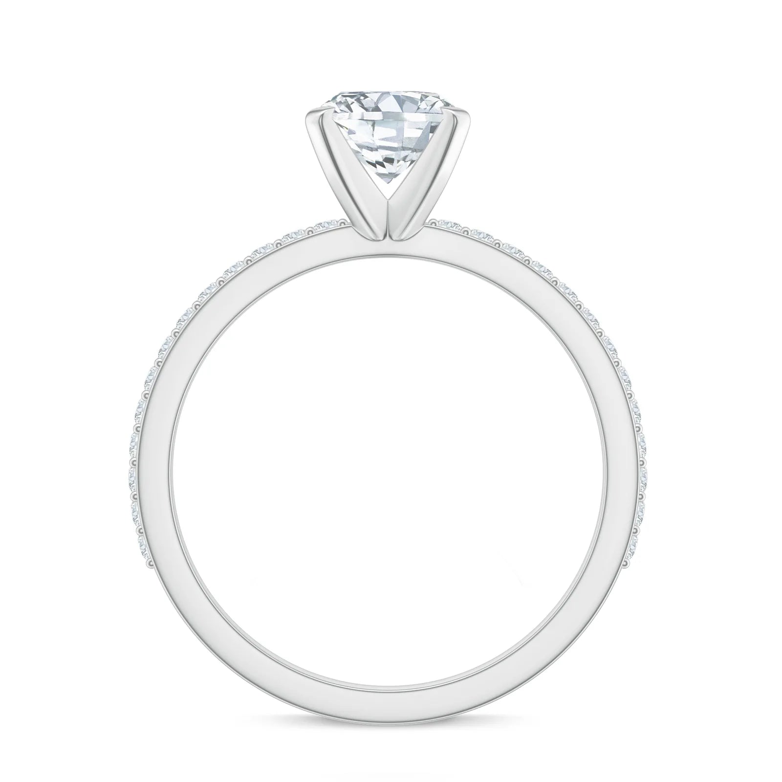 18K White Gold Vermeil