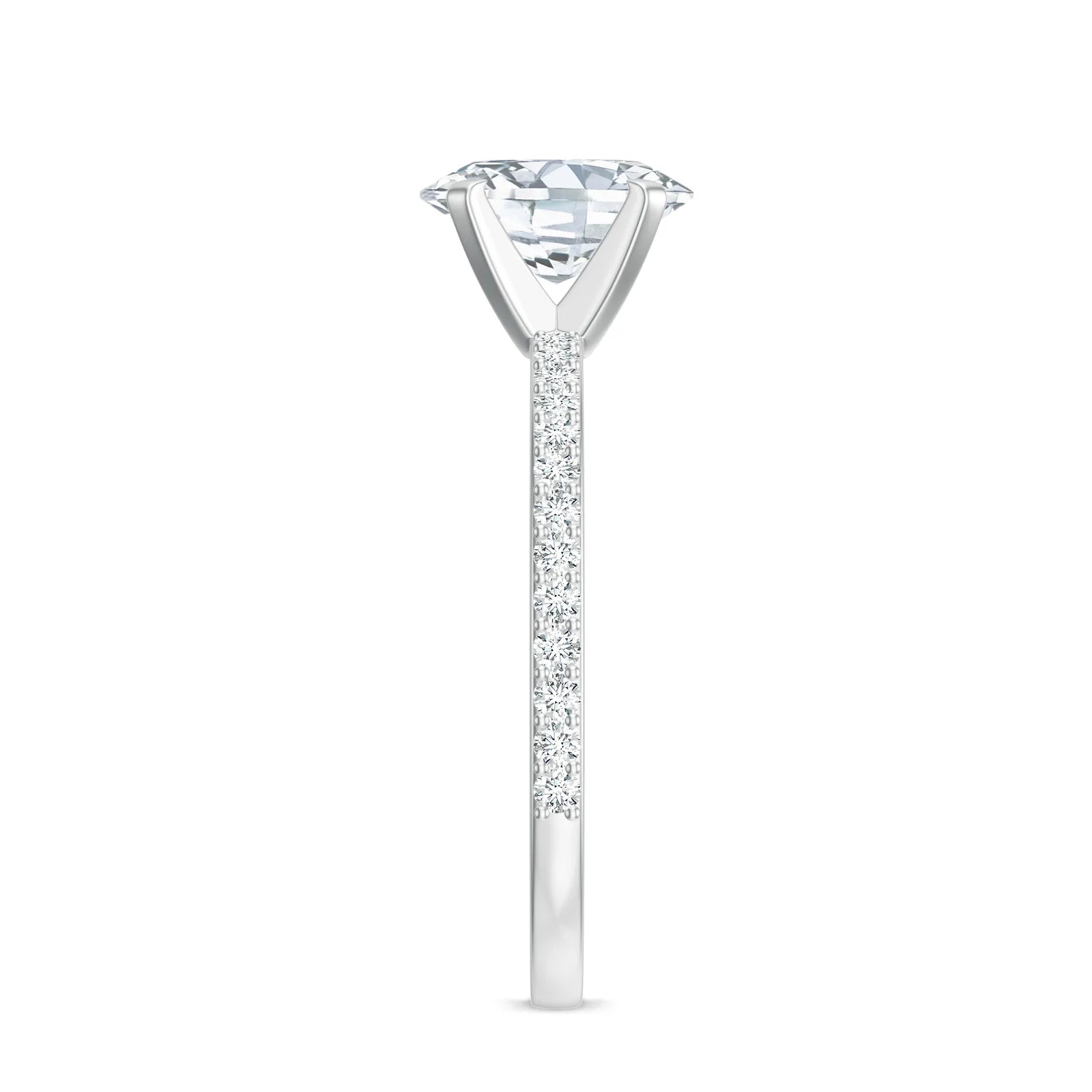 18K White Gold Vermeil