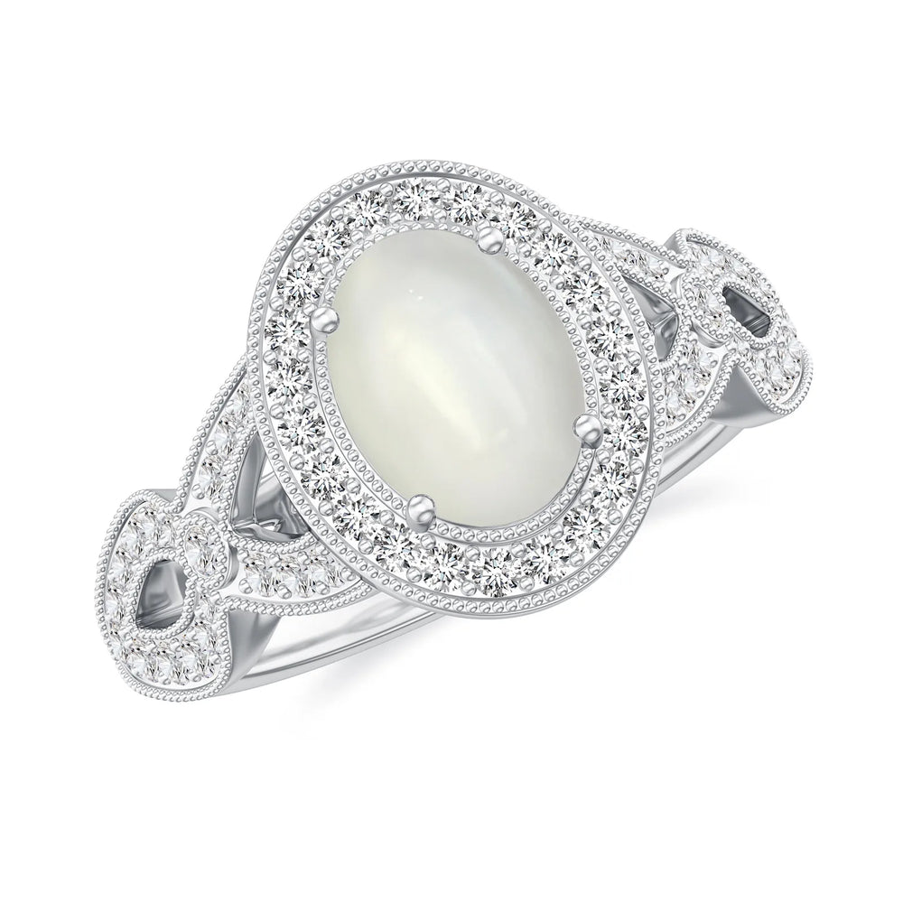 18K White Gold Vermeil
