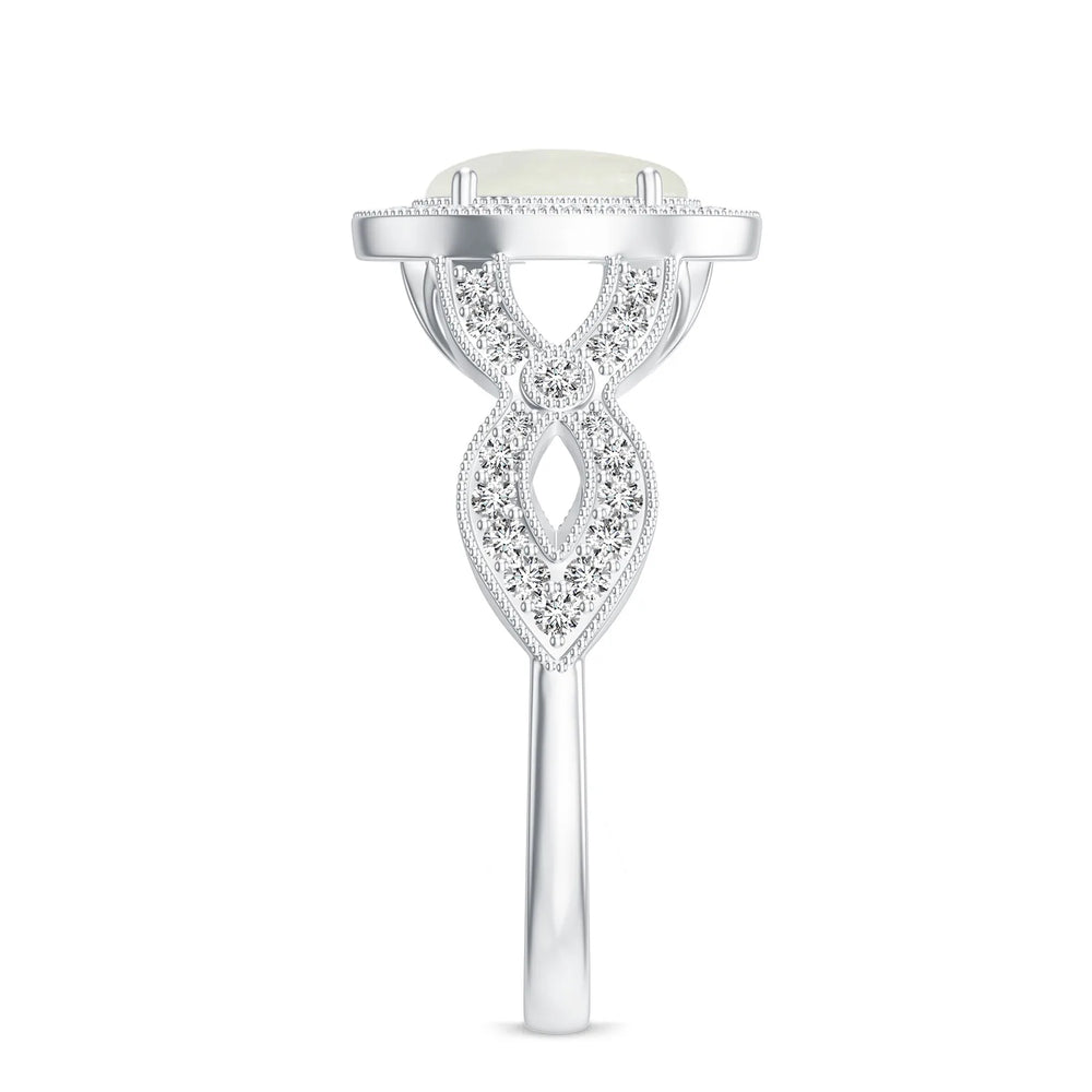 18K White Gold Vermeil