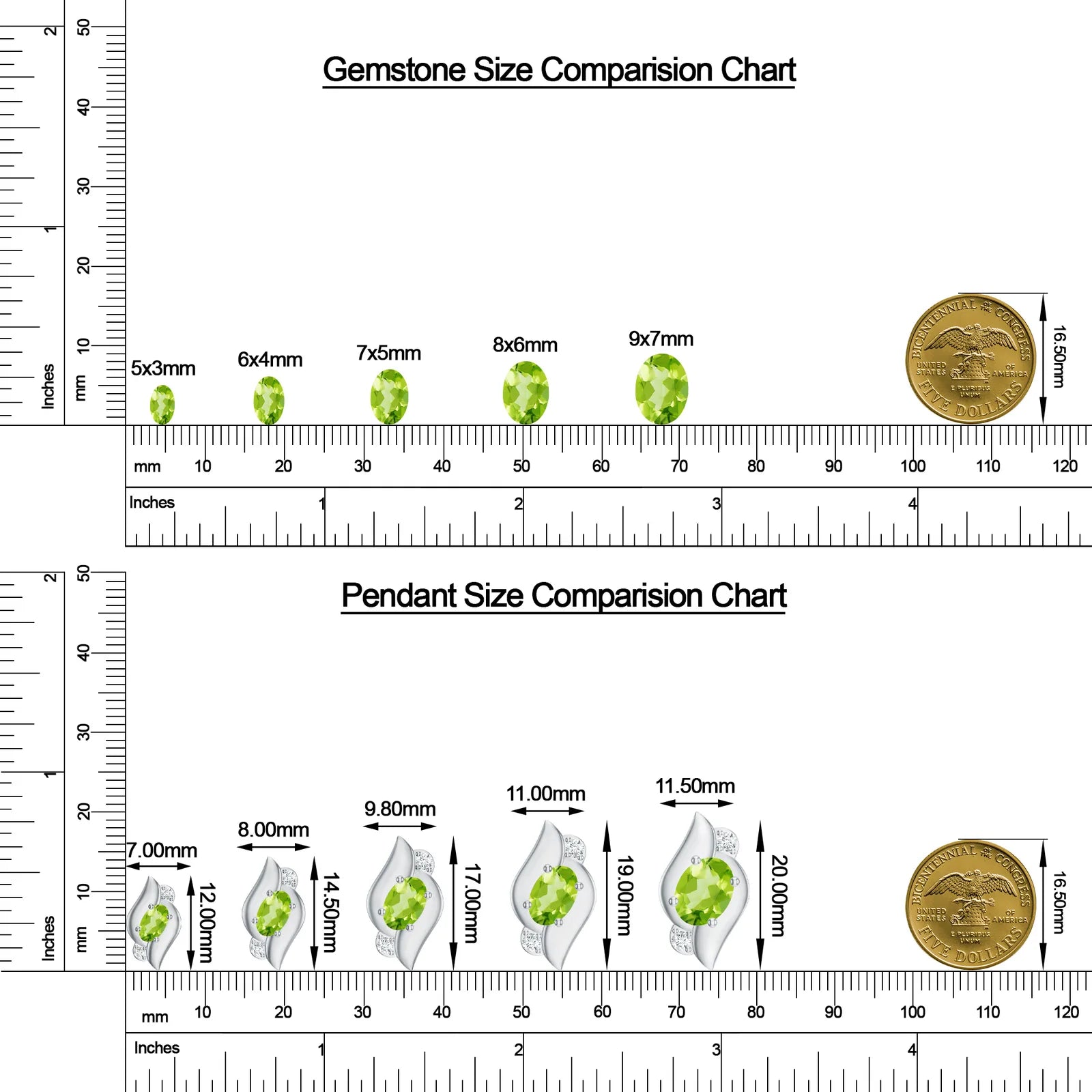 18K White Gold Vermeil