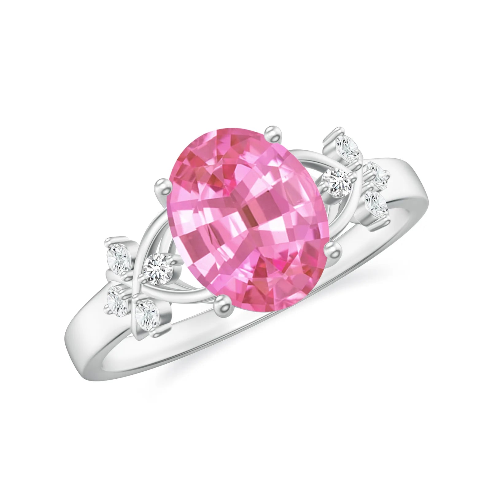 18K White Gold Vermeil