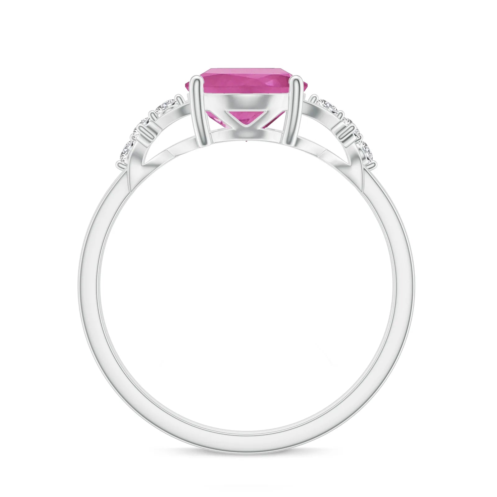 18K White Gold Vermeil