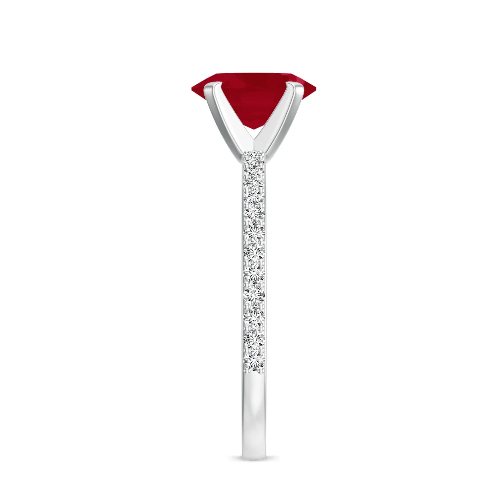 18K White Gold Vermeil
