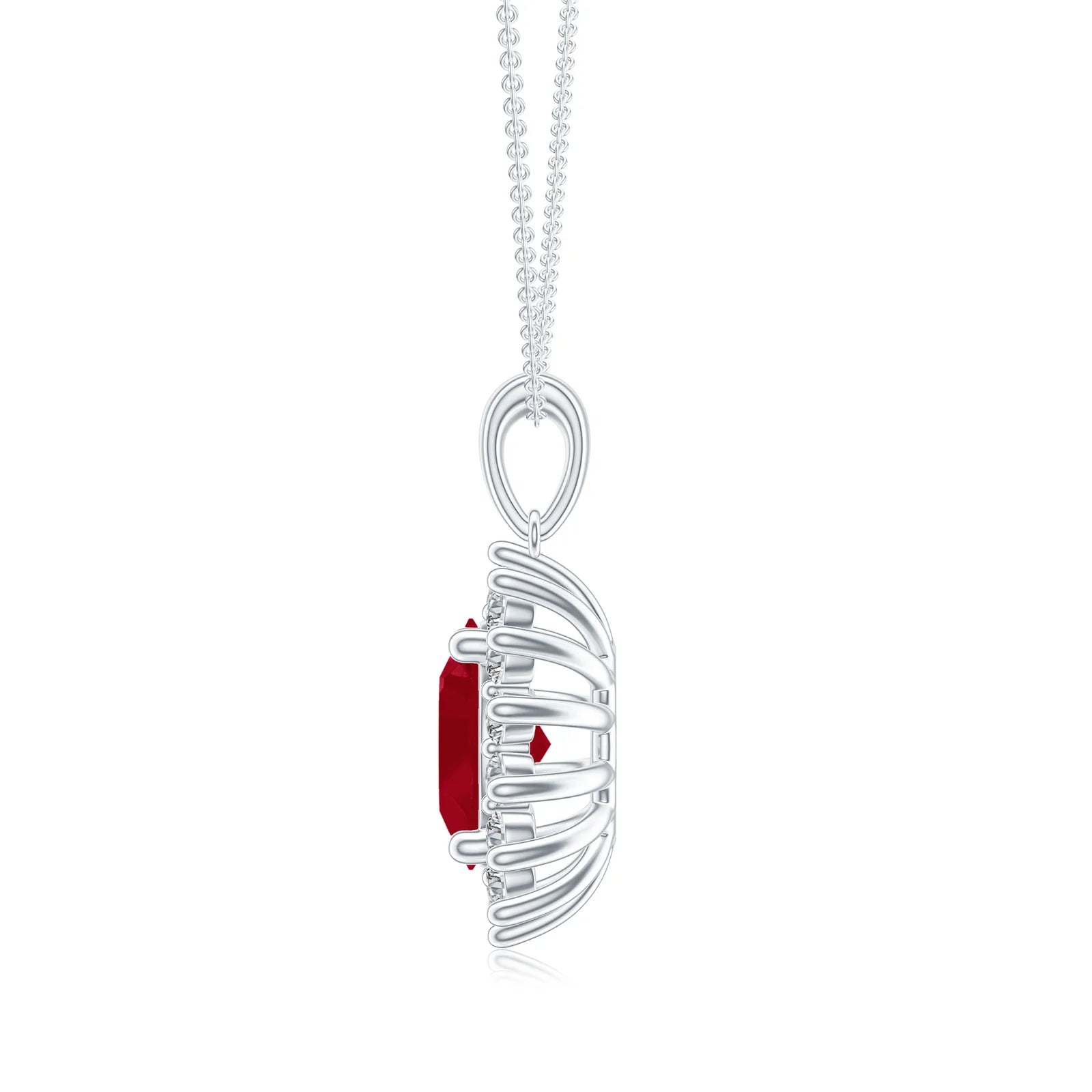 18K White Gold Vermeil