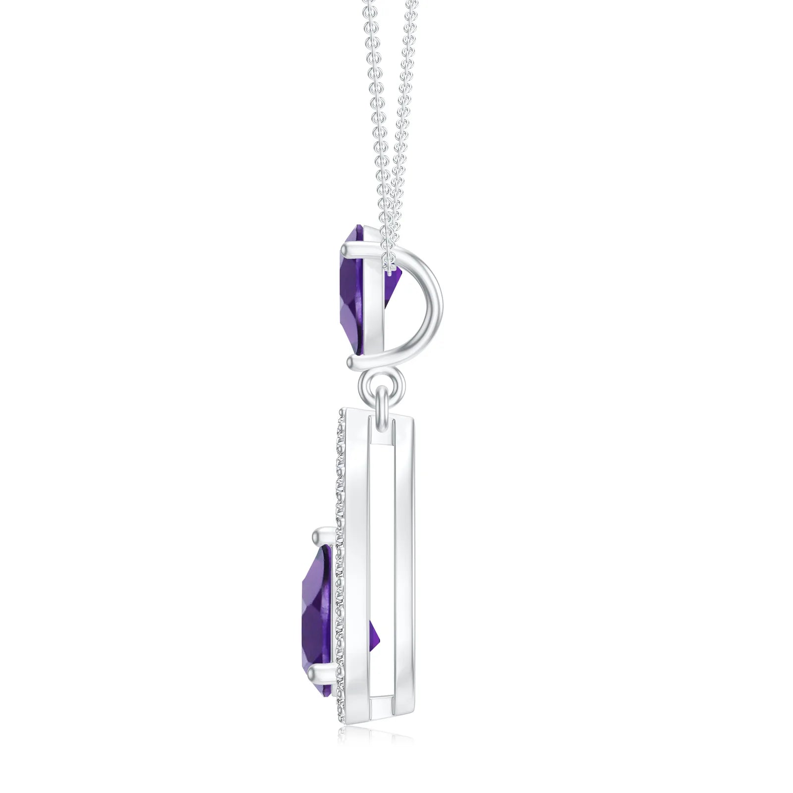 18K White Gold Vermeil