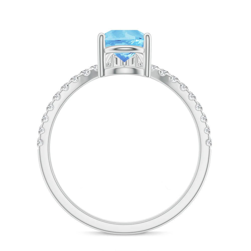 18K White Gold Vermeil