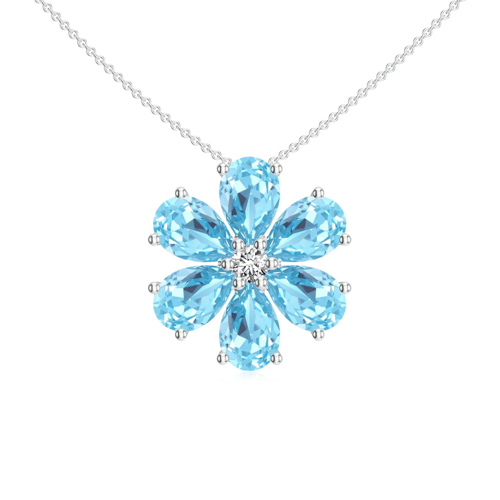 18K White Gold Vermeil