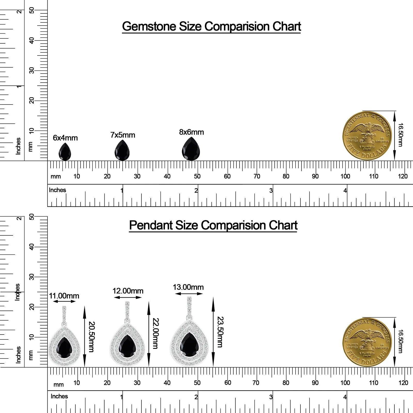 18K White Gold Vermeil