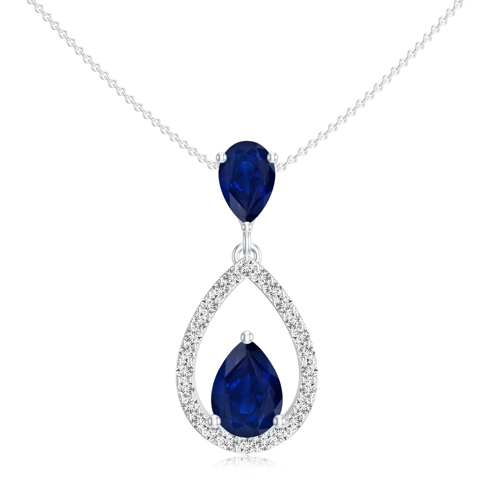 18K White Gold Vermeil