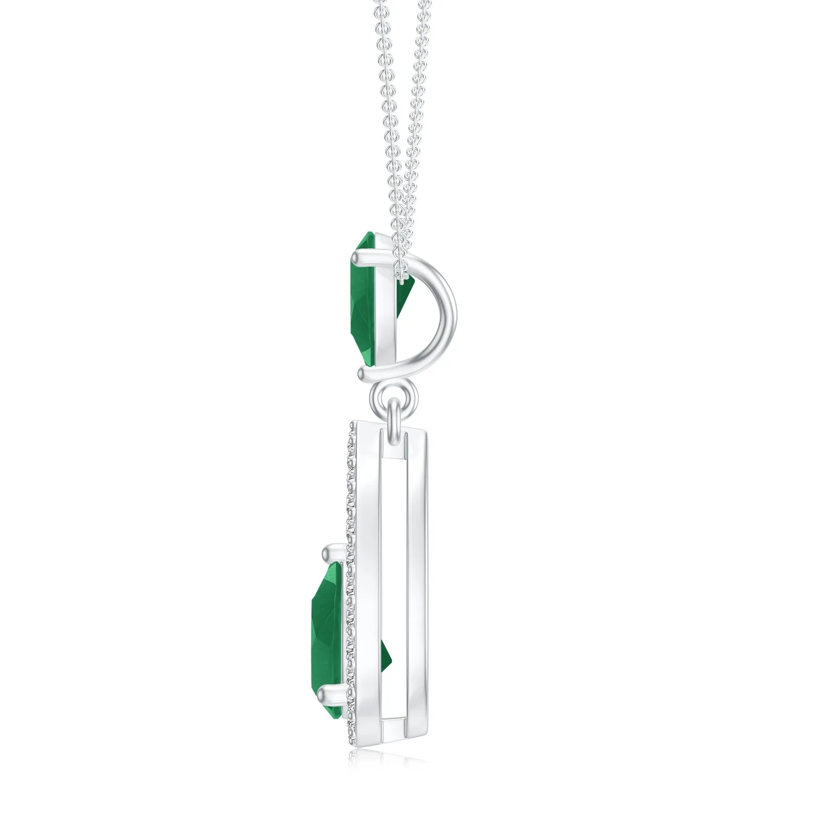 18K White Gold Vermeil
