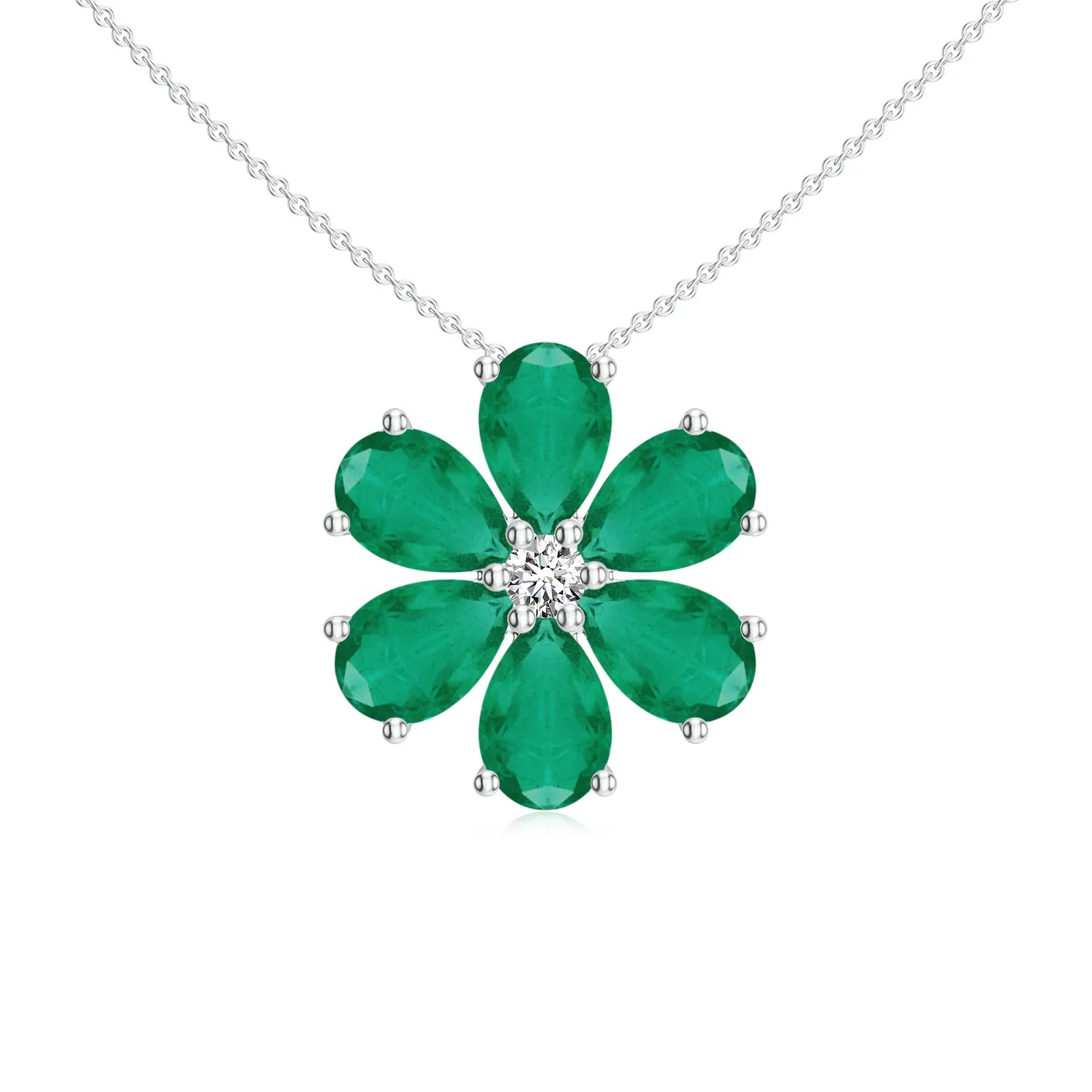18K White Gold Vermeil