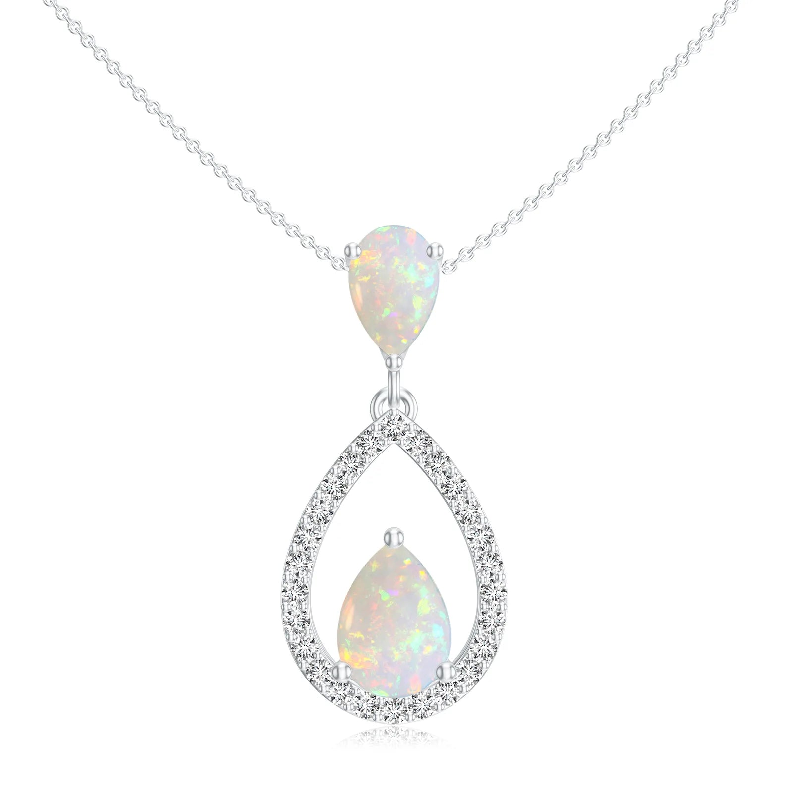18K White Gold Vermeil