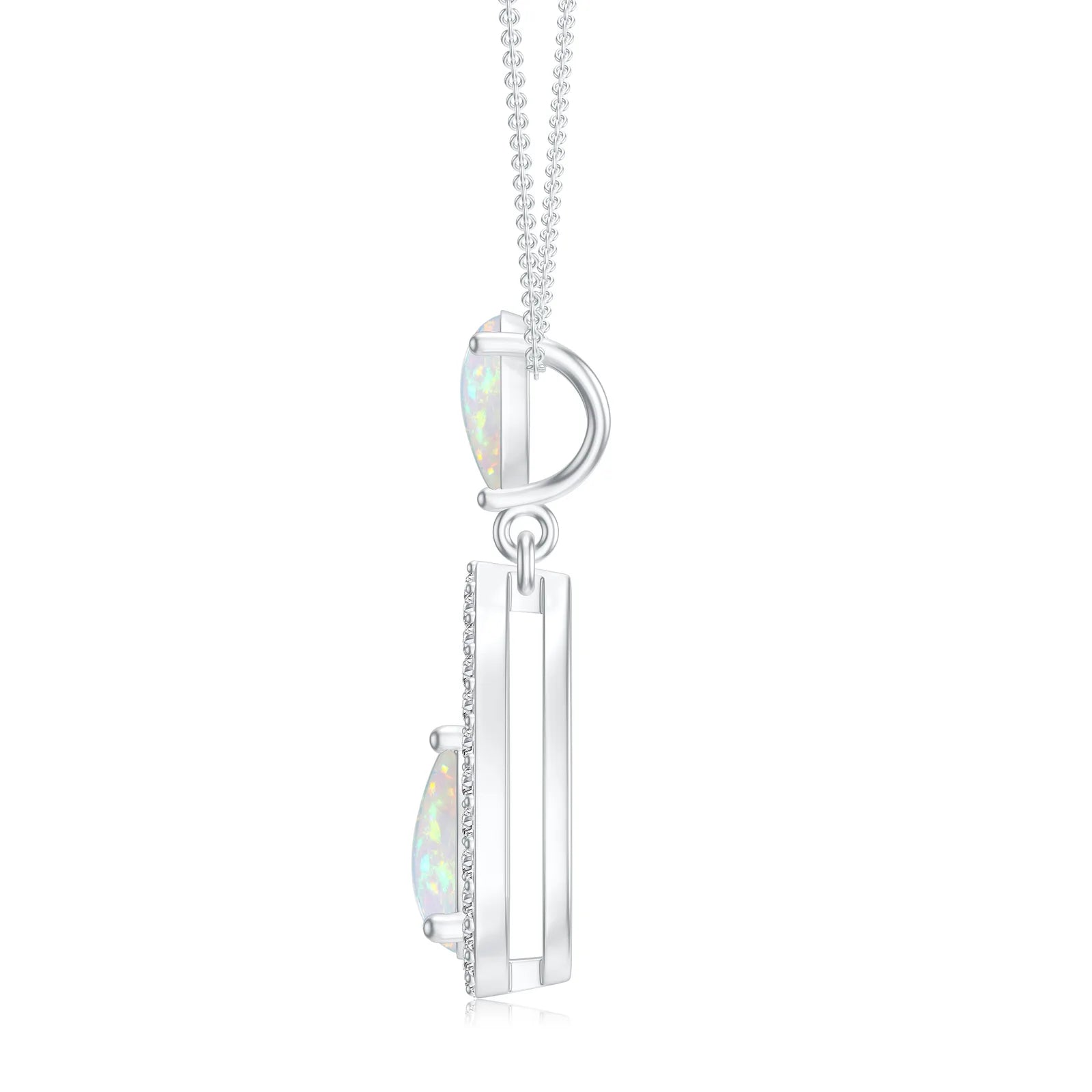 18K White Gold Vermeil