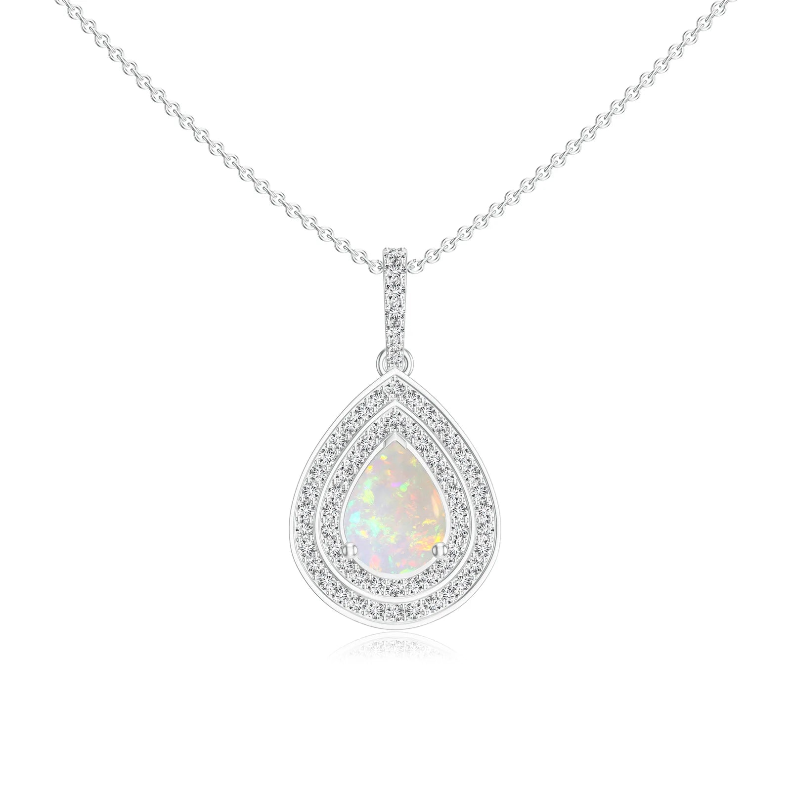18K White Gold Vermeil