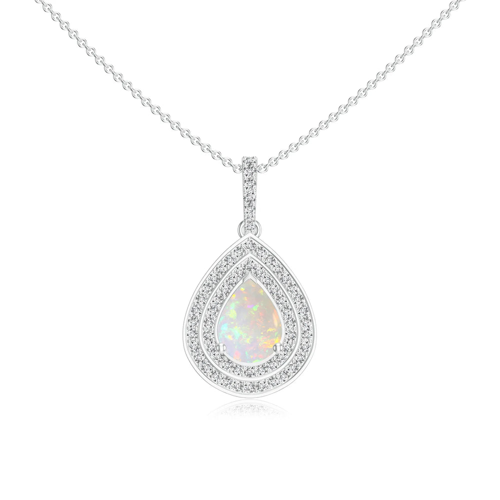 18K White Gold Vermeil
