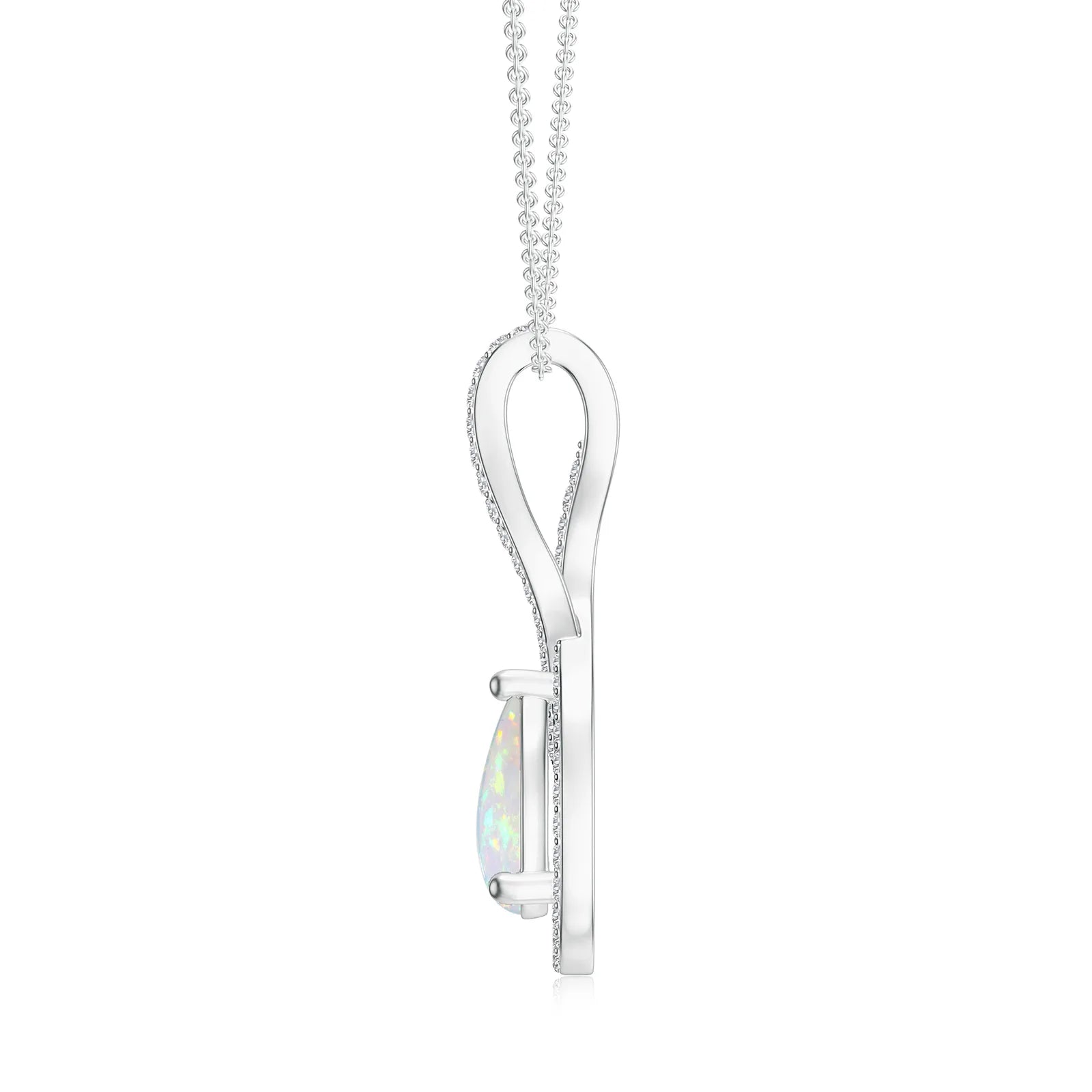 18K White Gold Vermeil