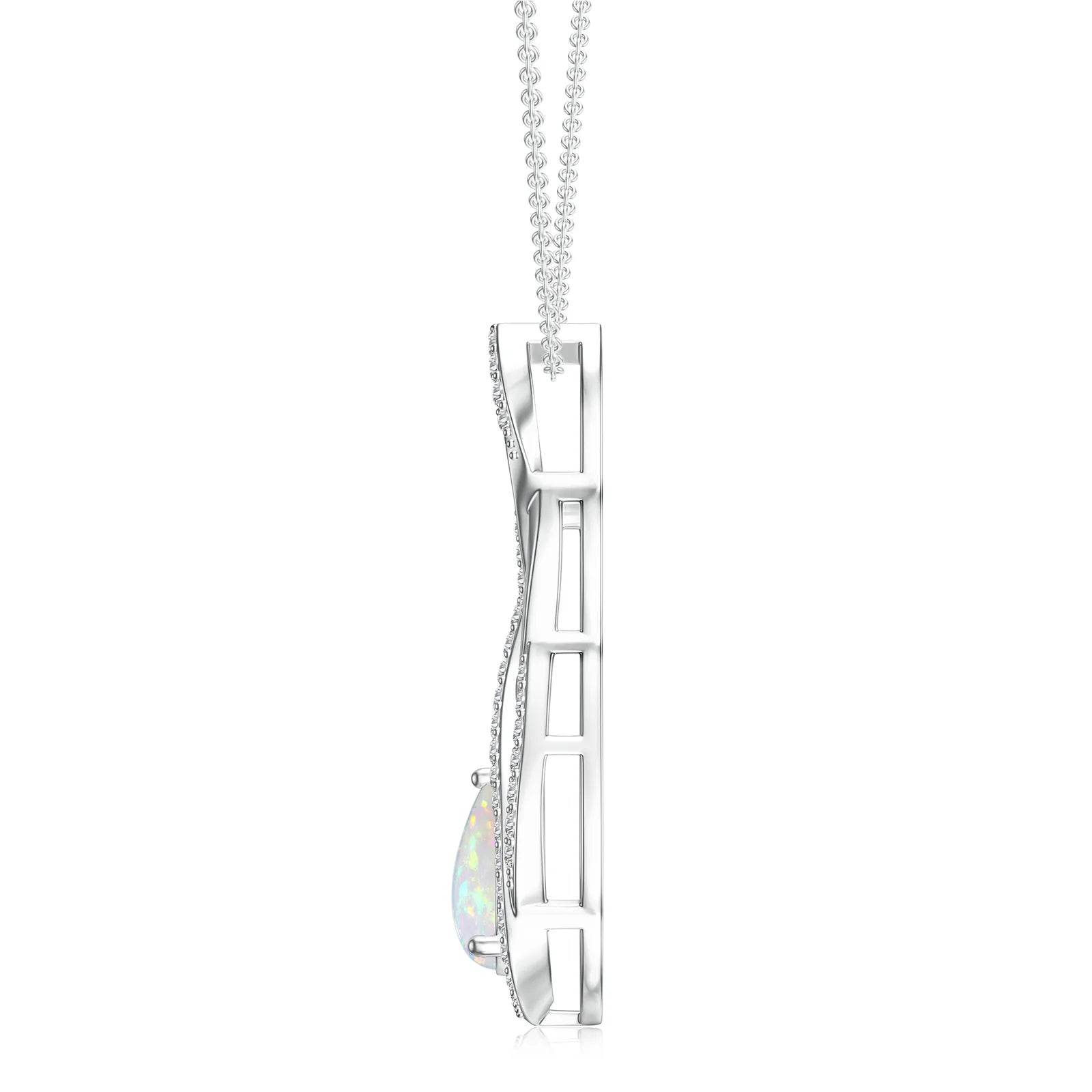 18K White Gold Vermeil