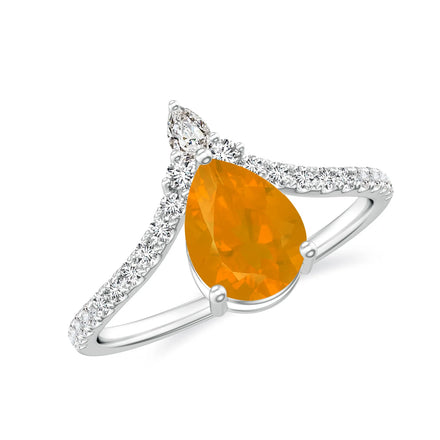 Fire Opal Rings