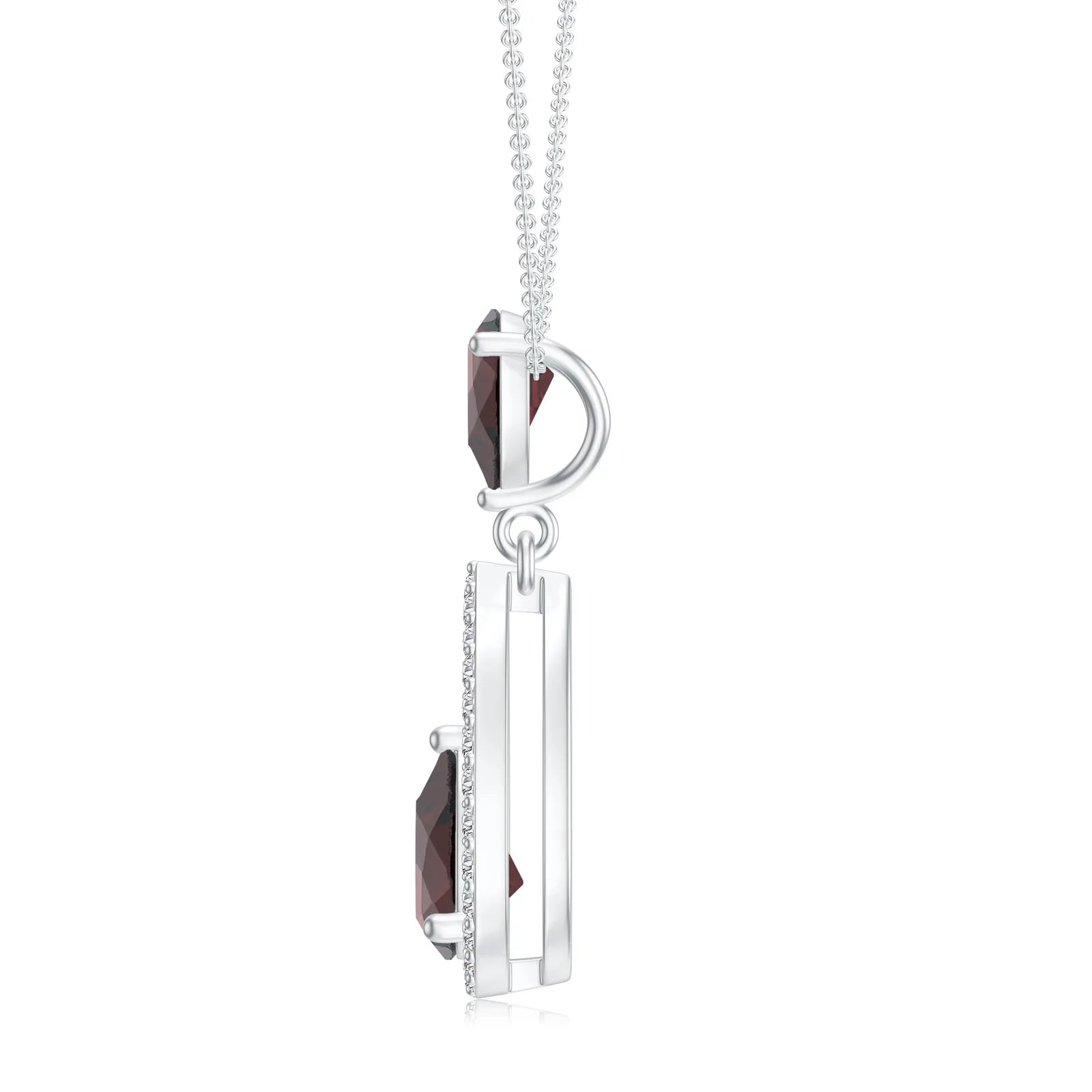 18K White Gold Vermeil
