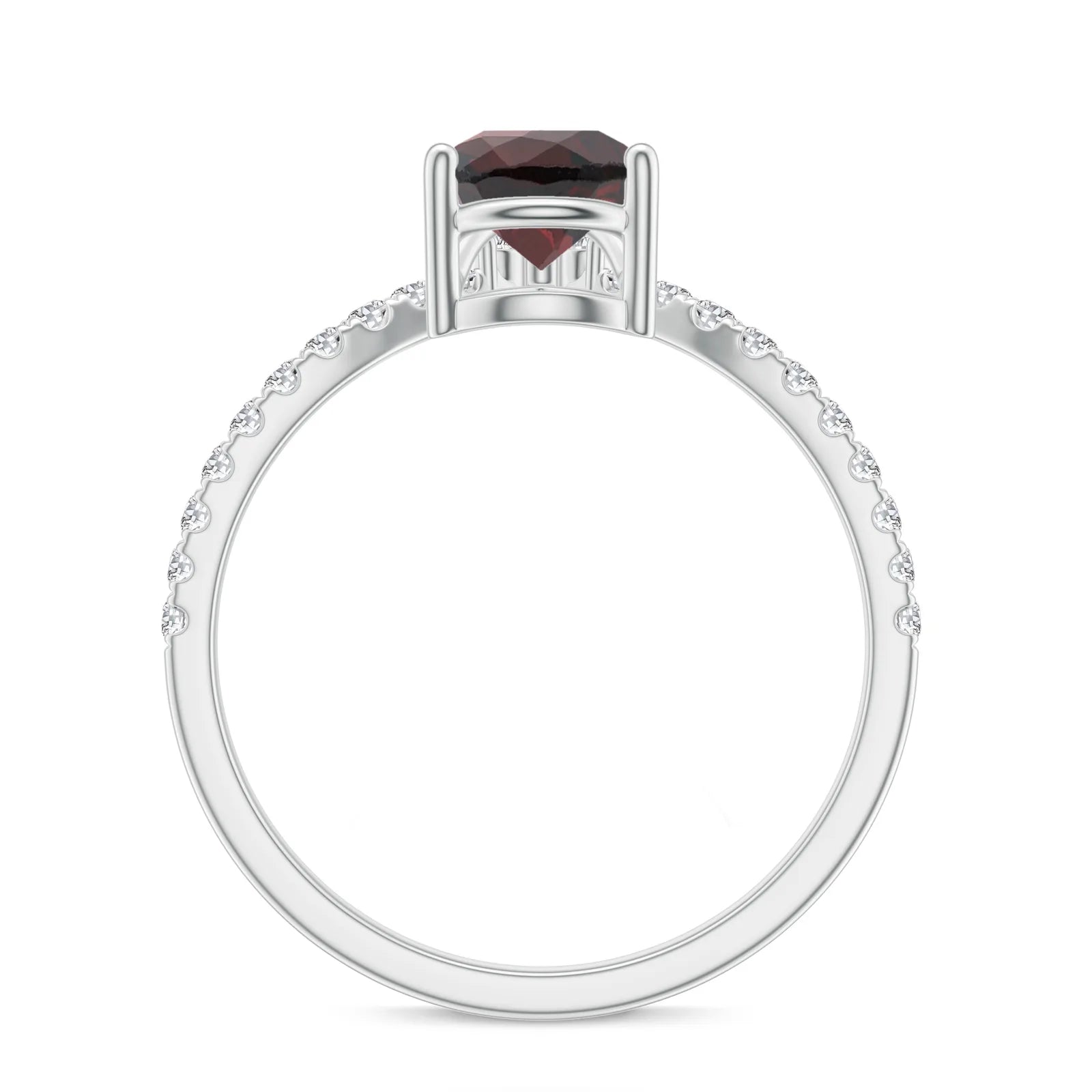 18K White Gold Vermeil
