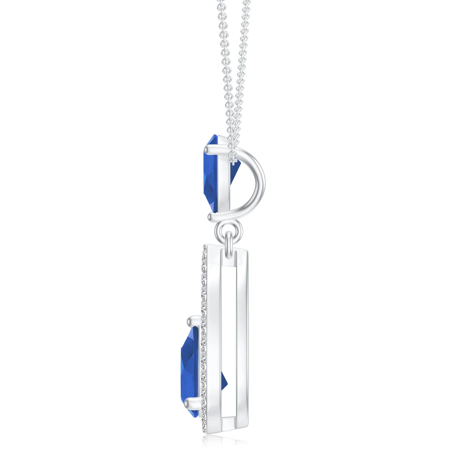 18K White Gold Vermeil
