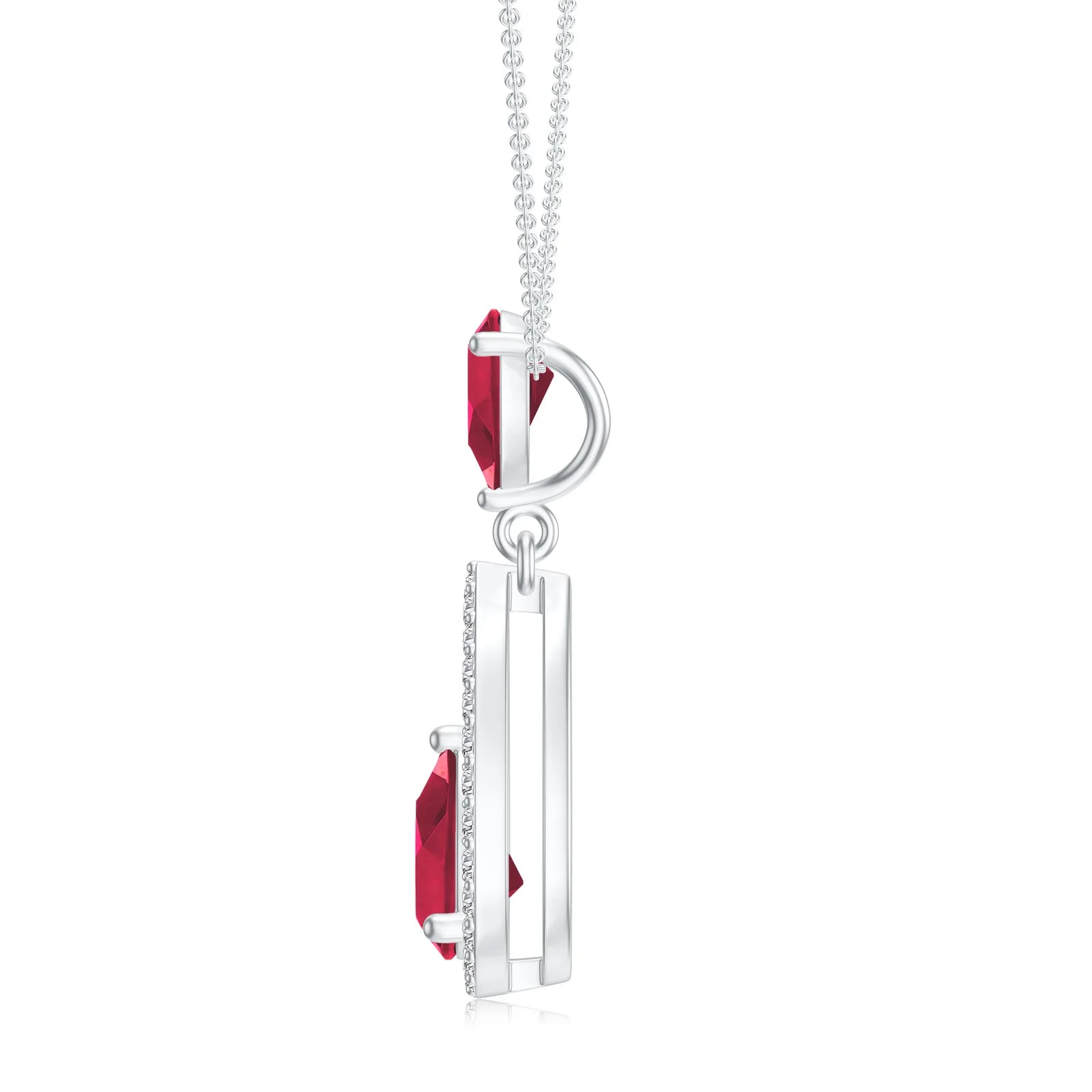 18K White Gold Vermeil