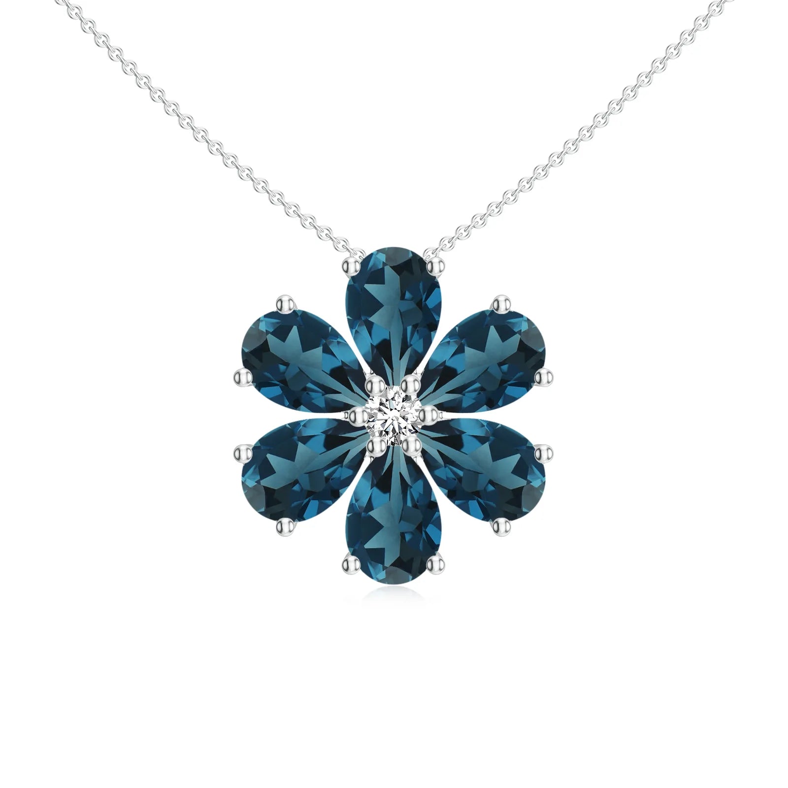 18K White Gold Vermeil