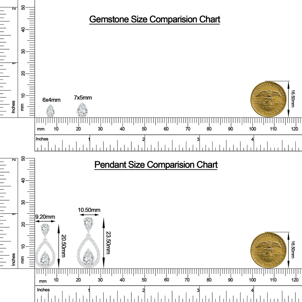 18K White Gold Vermeil
