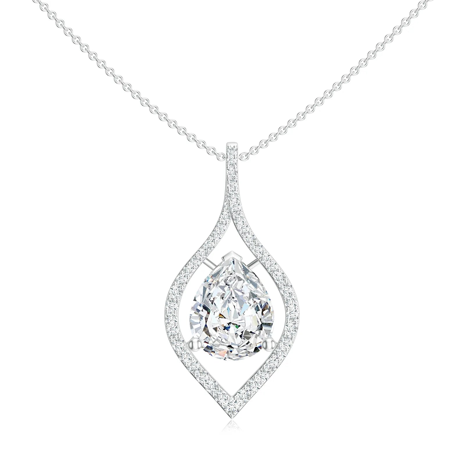 18K White Gold Vermeil