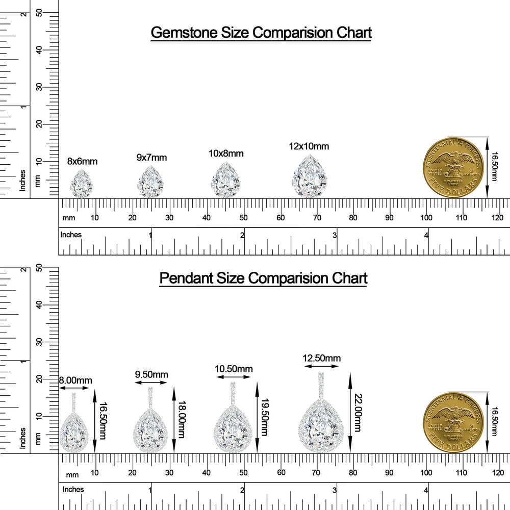 18K White Gold Vermeil