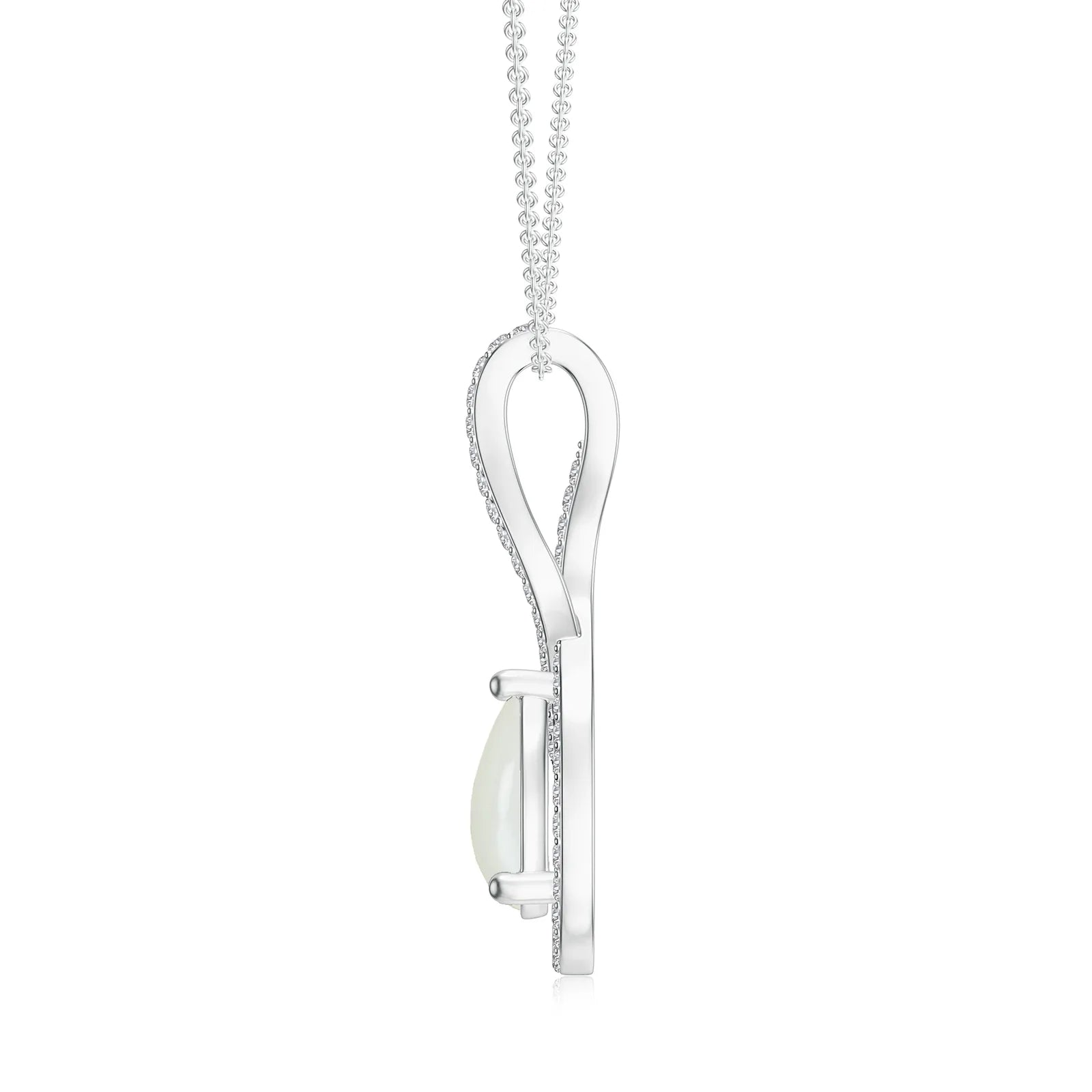 18K White Gold Vermeil