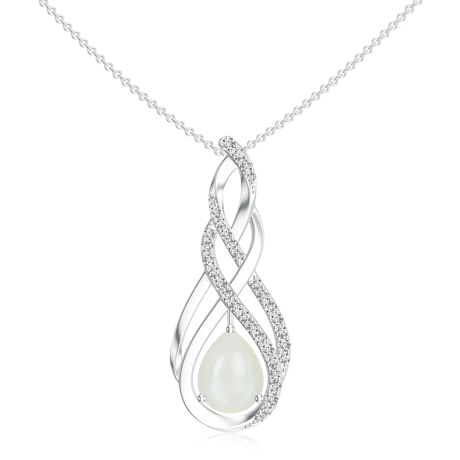18K White Gold Vermeil