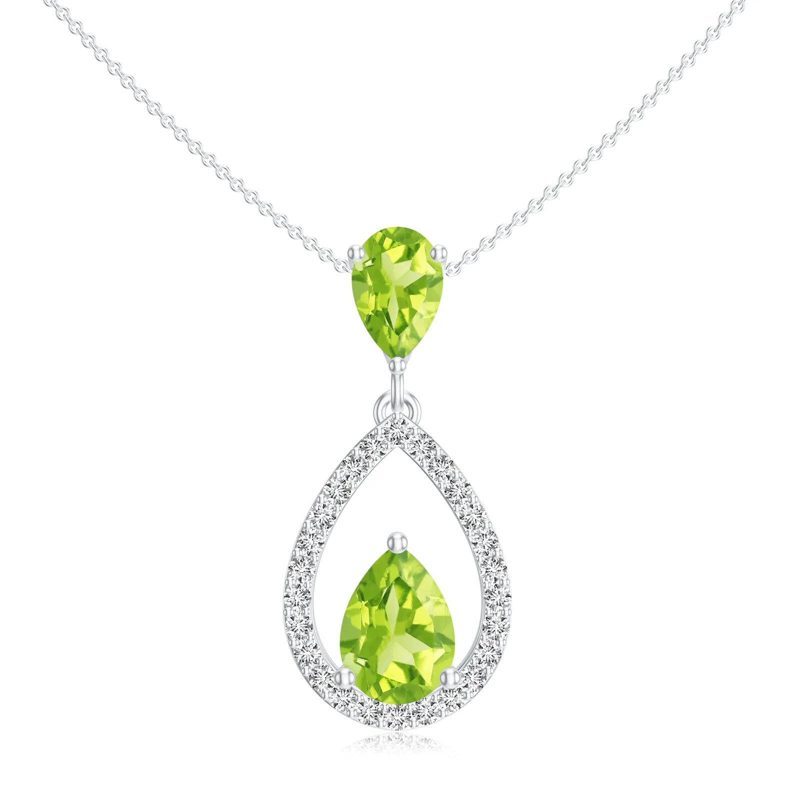 18K White Gold Vermeil